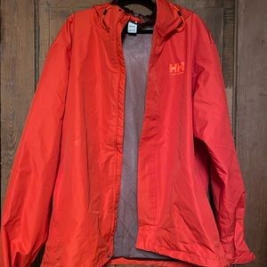 Men’s Red Helly Hansen Rain Jacket
